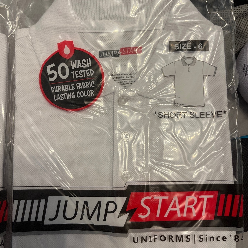 New boy’s shirt size 6 white